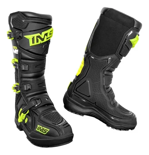 Bota IMS Robust Injetada Preto/Flúor - Spinelli Motos Boutique